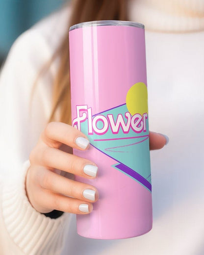 Personalized Flower Girl Tumbler, 20oz Skinny Tumbler Gift for Flower Girl, Flower Girl Proposal Gift, Custom Flower Girl Wedding Cup Mug