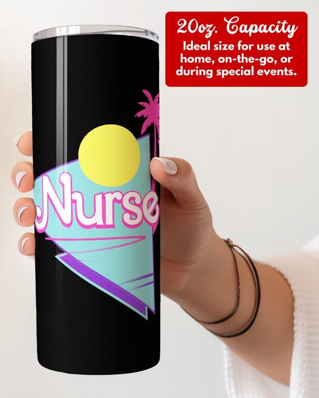 Personalized Nurse Tumbler, 20oz Skinny Tumbler Gift for Nurse, Future Nurse Graduation Gift, Custom RN to Go Cup Mug