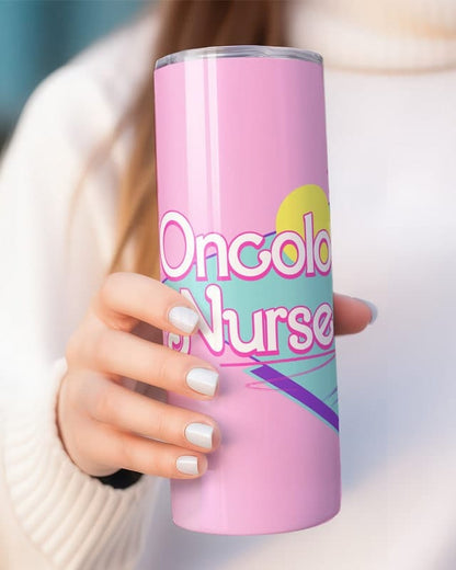 Personalized Oncology Nurse Tumbler, 20oz Skinny Tumbler Gift for Oncology Nurse, Custom Oncology Nurse Cup, Oncology Nurse Mug Gifts