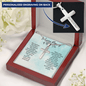 In Loving Memory of Your Son Cross Necklace - Personalized Memorial Bereavement Sympathy Gift for Death of Son