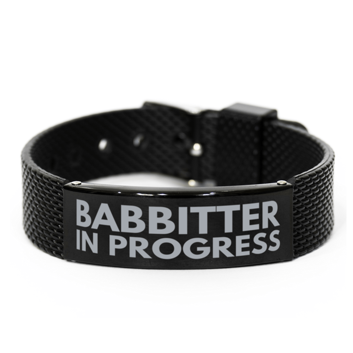 Inspirational Babbitter Black Shark Mesh Bracelet, Babbitter In Progress, Best Graduation Gifts for Students