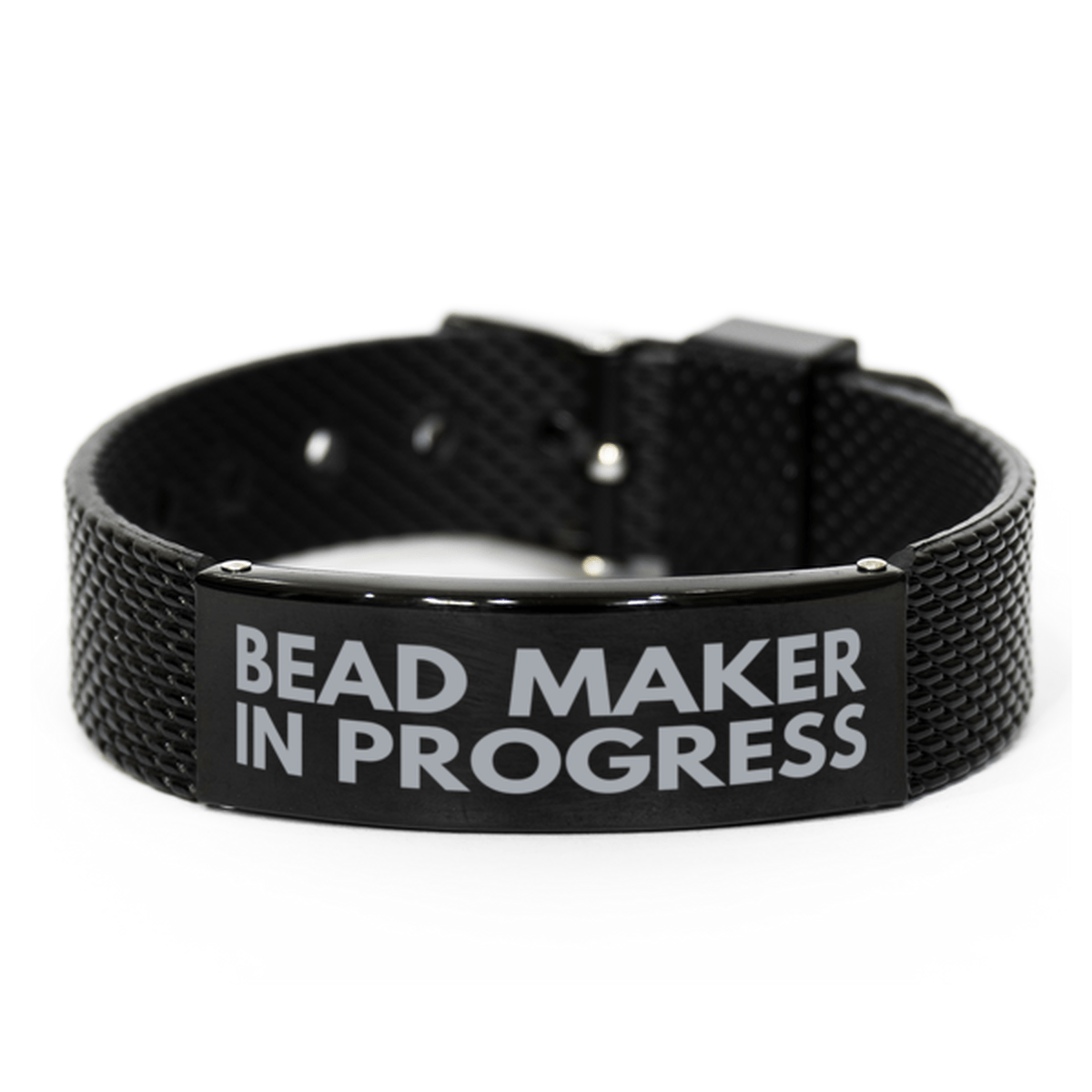 Inspirational Bead Maker Black Shark Mesh Bracelet, Bead Maker In Progress, Best Graduation Gifts for Students
