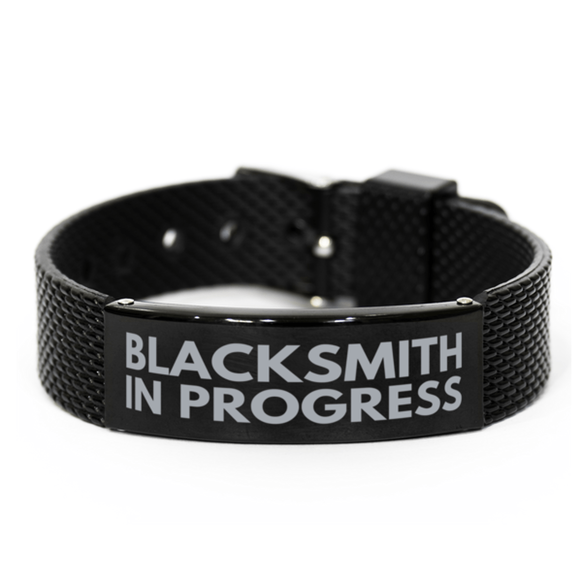 Inspirational Blacksmith Black Shark Mesh Bracelet, Blacksmith In Progress, Best Graduation Gifts for Students