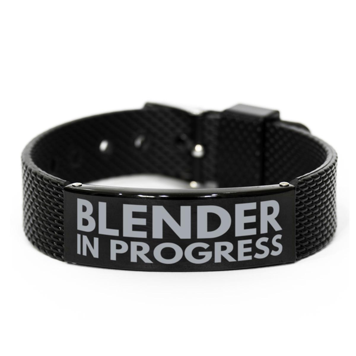 Inspirational Blender Black Shark Mesh Bracelet, Blender In Progress, Best Graduation Gifts for Students