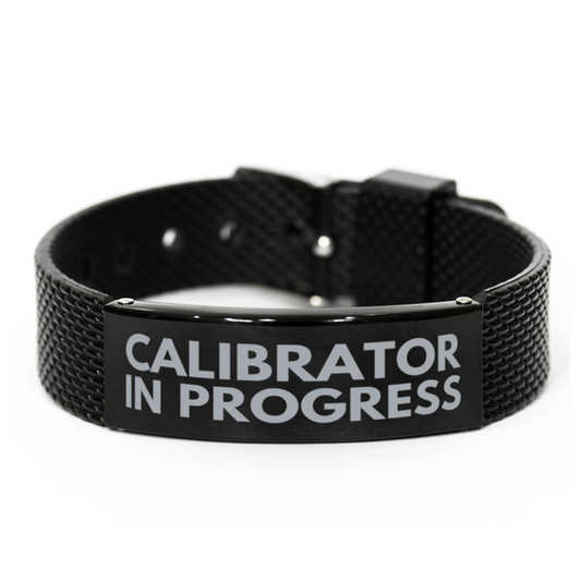 Inspirational Calibrator Black Shark Mesh Bracelet, Calibrator In Progress, Best Graduation Gifts for Students