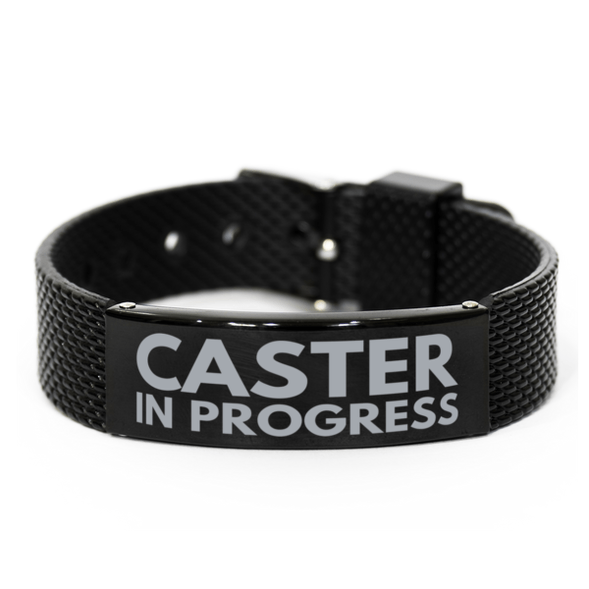 Inspirational Caster Black Shark Mesh Bracelet, Caster In Progress, Best Graduation Gifts for Students