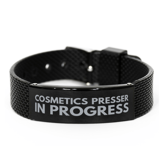 Inspirational Cosmetics Presser Black Shark Mesh Bracelet, Cosmetics Presser In Progress, Best Graduation Gifts for Students