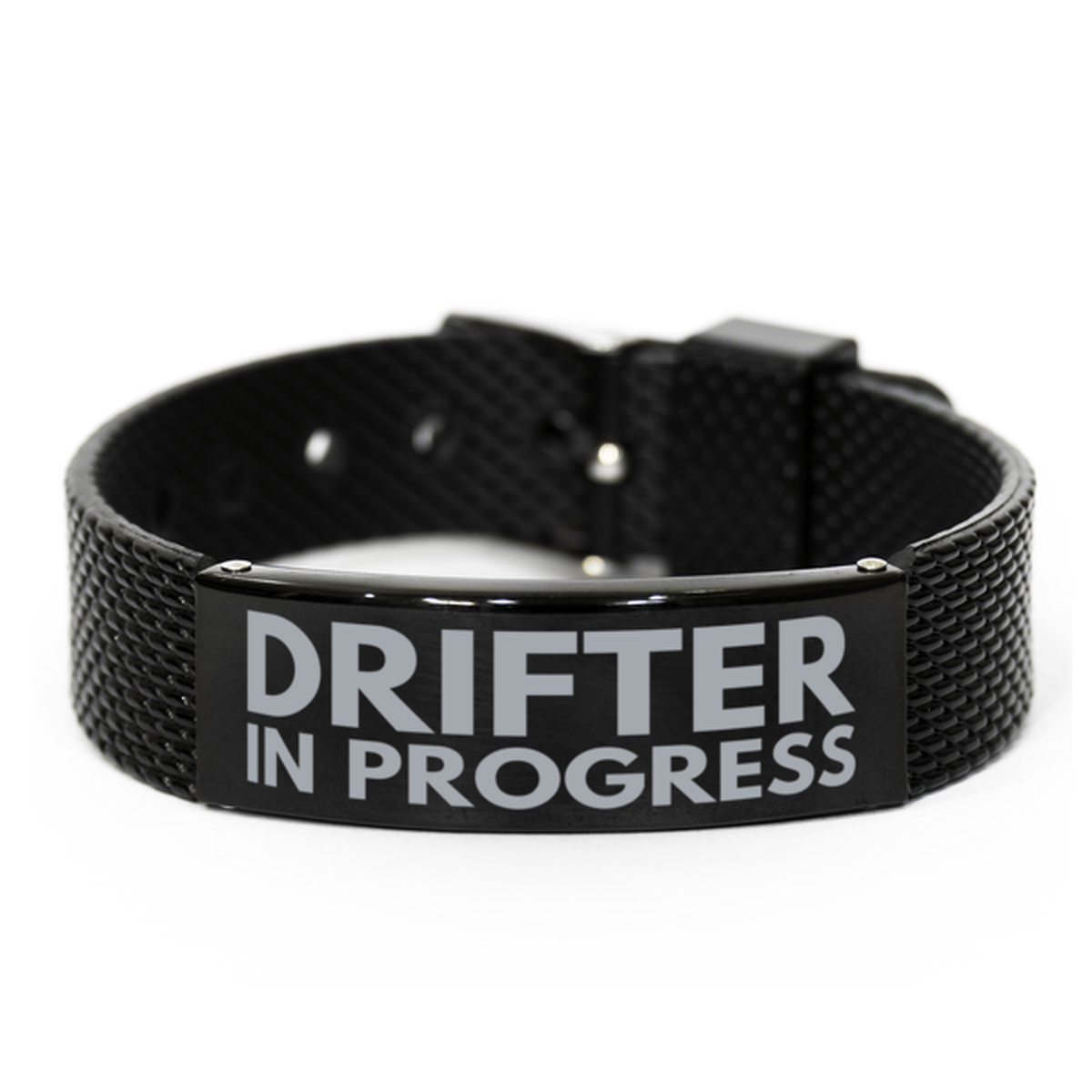 Inspirational Drifter Black Shark Mesh Bracelet, Drifter In Progress, Best Graduation Gifts for Students