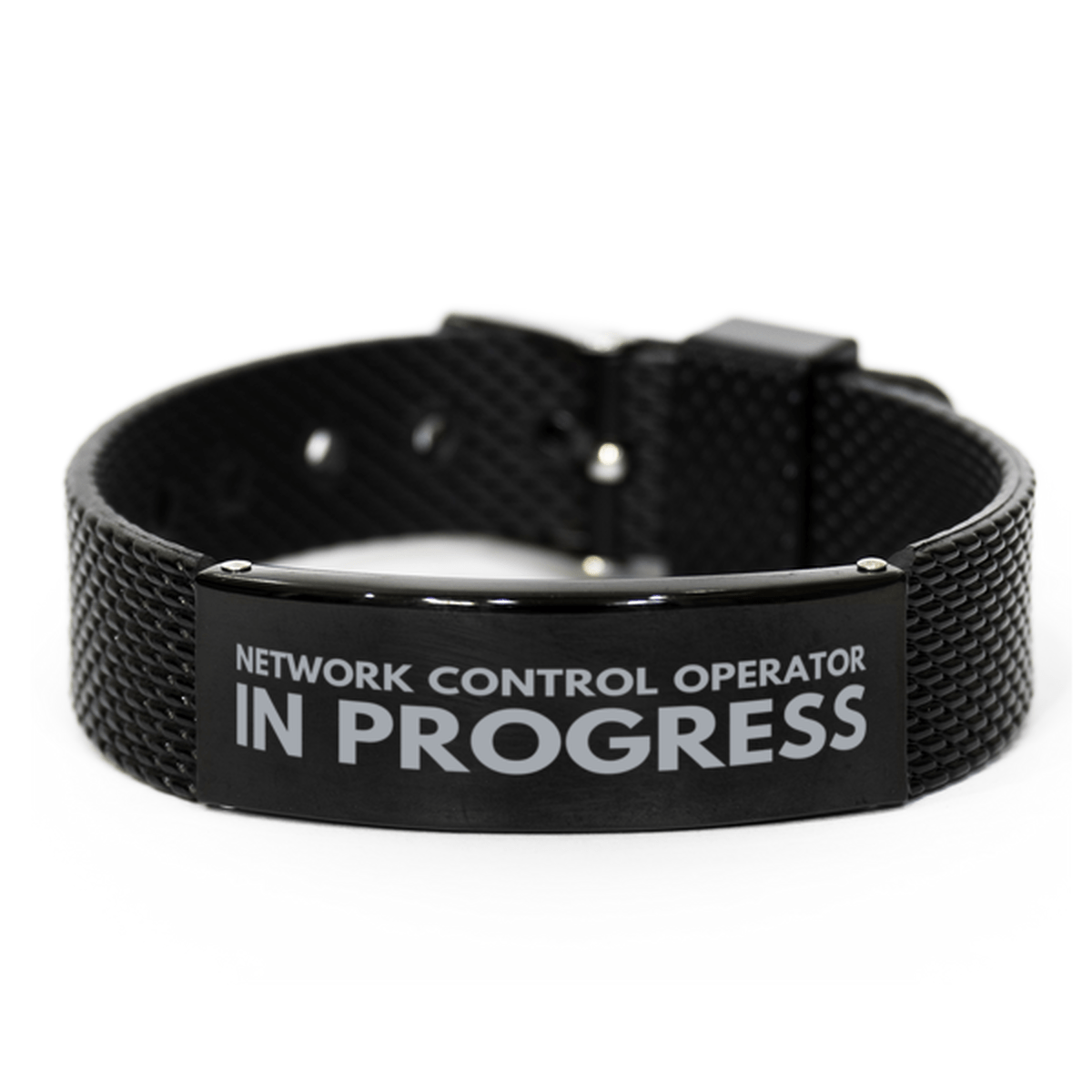 Inspirational Network Control Operator Black Shark Mesh Bracelet, Network Control Operator In Progress, Best Graduation Gifts for Students
