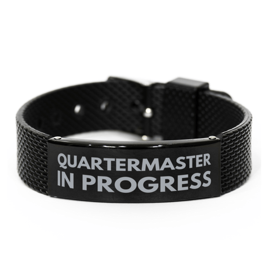 Inspirational Quartermaster Black Shark Mesh Bracelet, Quartermaster In Progress, Best Graduation Gifts for Students