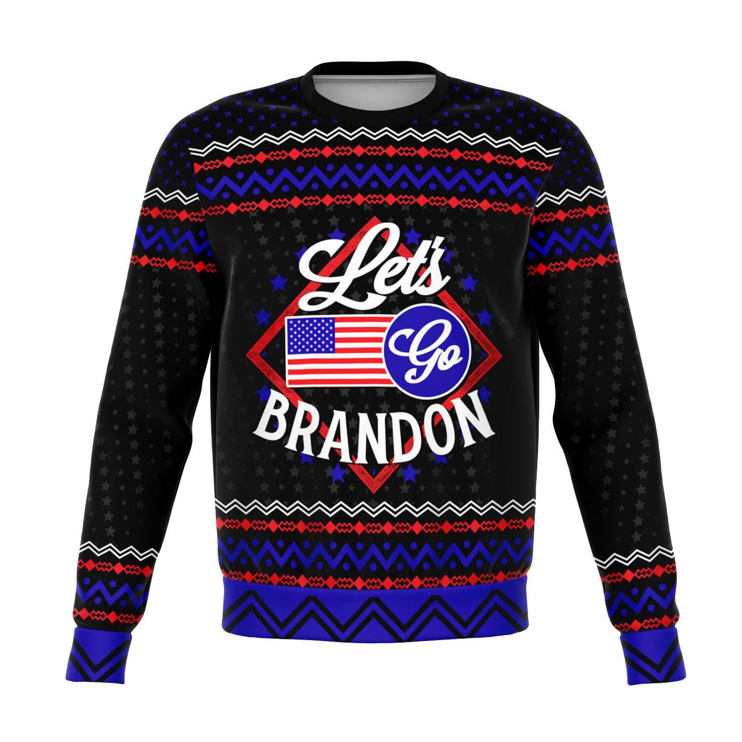 Let's Go Brandon - Funny Anti-Biden Republican Ugly Christmas Sweater (Sweatshirt)