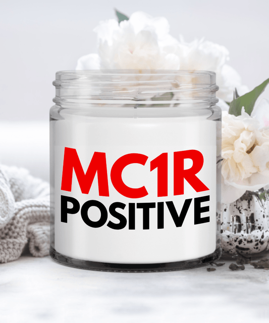 MC1R Positive, Funny Redhead Candles, Gift for Redhead, Funny Redhead Gifts Candle