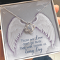 Memorial Gift - Condolence Gift - Sympathy Gift - Angel Remembrance Necklace - Bereavement Gift Two Toned Box