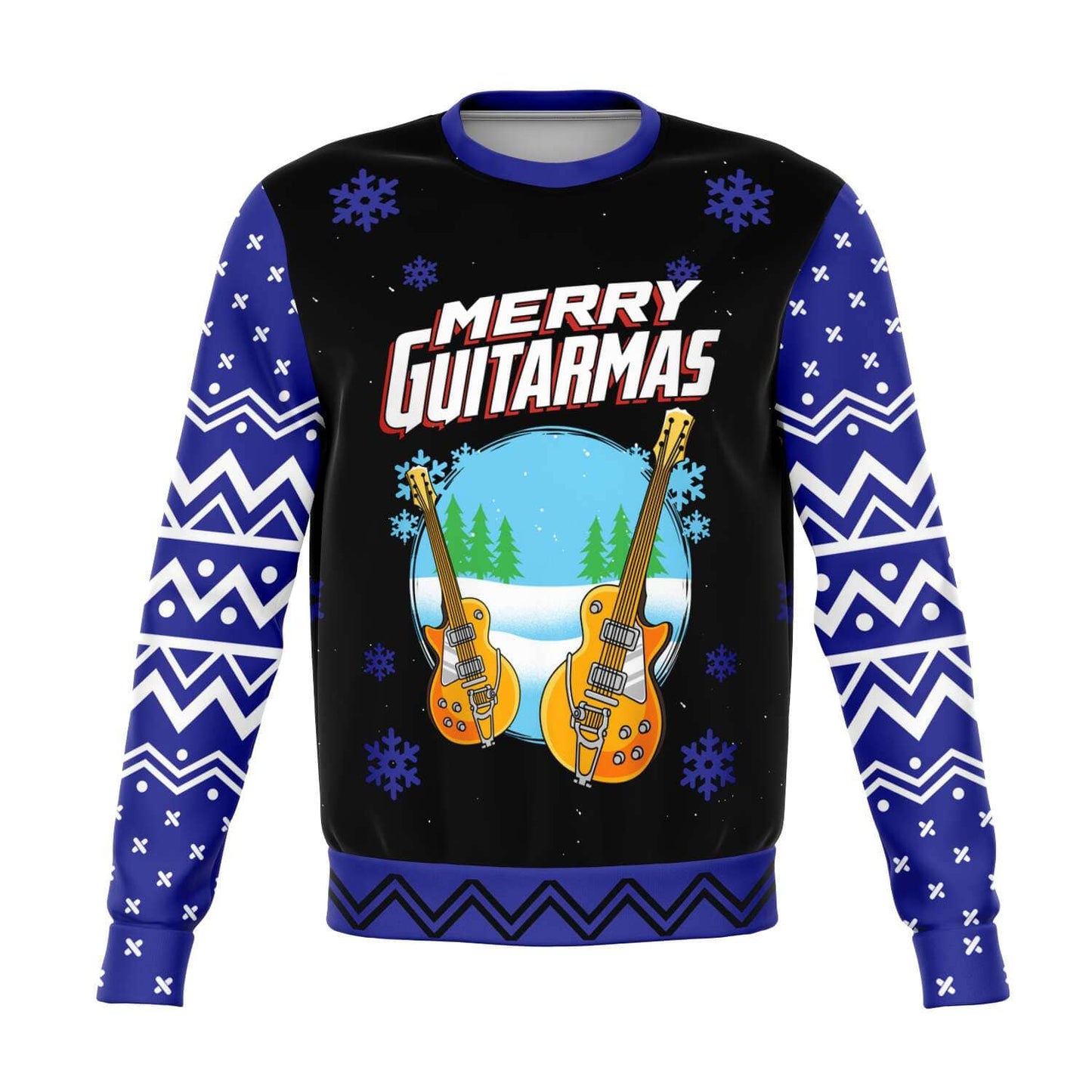 Merry Guitarmas - Funny Guitar Player Ugly Christmas Sweater (Sweatshirt)