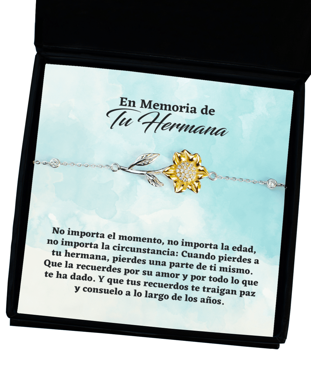 En Memoria de Tu Hermana - Gift for Loss of Sister en Español - Regalo Conmemorativo - Regalo de Duelo por la Muerte de una Hermana