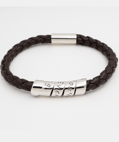 Apology Gift For Man - I'm Sorry Gift For Him - Vegan Leather Mens Bracelet - Forgiveness Gift For Boyfriend - Forgive Me Gift For Husband