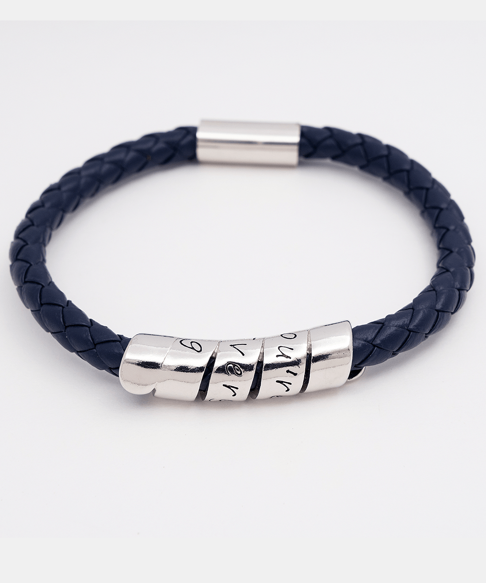 To My Man Vegan Leather Bracelet - Proud to be Yours - Gift for Husband, Boyfriend, Fiance, Soulmate - Anniversary Valentines Fathers Day