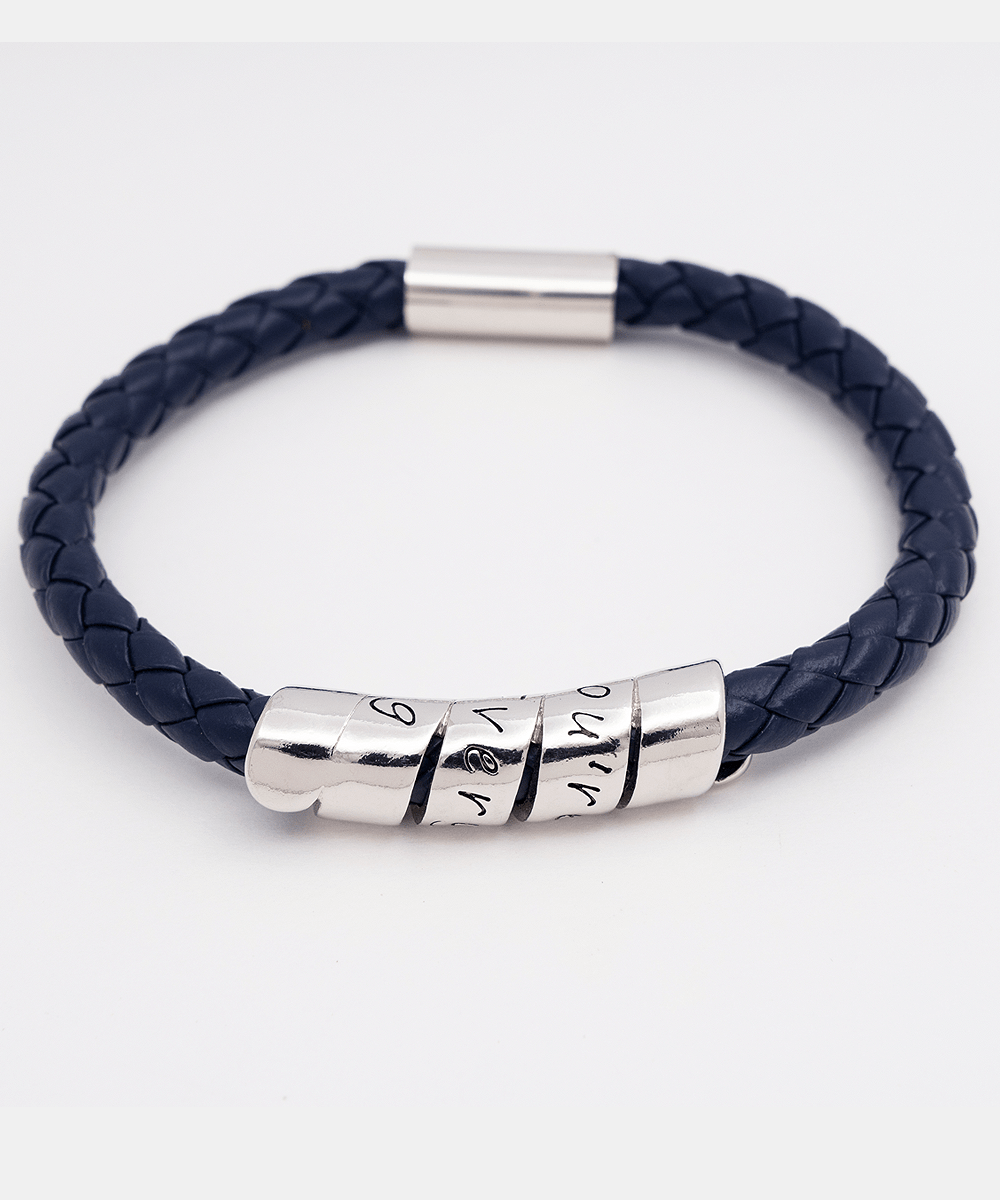 Apology Gift For Man - I'm Sorry Gift For Him - Vegan Leather Mens Bracelet - Forgiveness Gift For Boyfriend - Forgive Me Gift For Husband