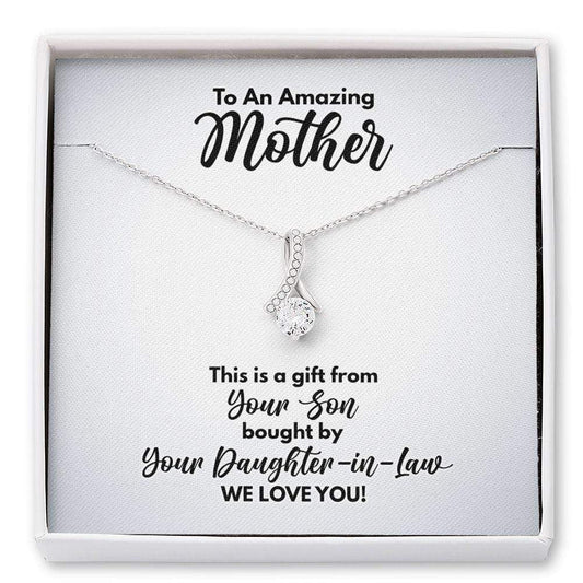 Mother-In-Law Gift - Funny Necklace for Mother-In-Law - Jewelry from Son Bought by Daughter-In-Law Standard Box