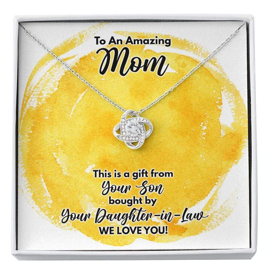 Mother-In-Law Necklace - From Daugher-In-Law - Funny MIL Gift - Mother of the Groom Gift Standard Box