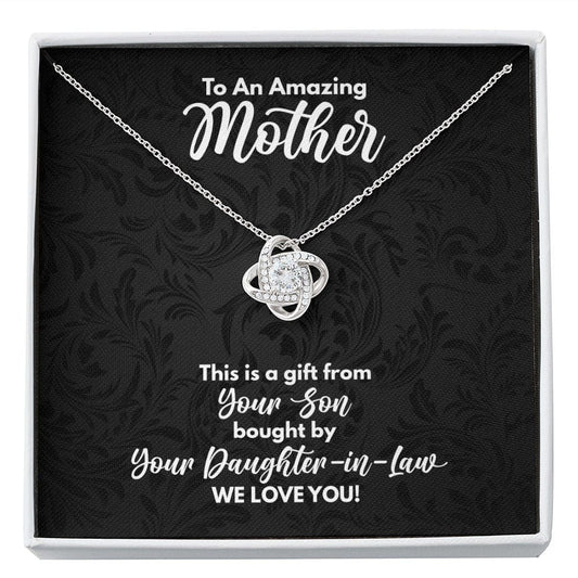 Mother-In-Law Necklace - Funny Gift for Mother-In-Law - Jewelry from Son Bought by Daughter-In-Law