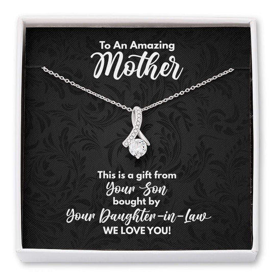 Mother-In-Law Necklace - Funny Gift for Mother-In-Law - Jewelry from Son Bought by Daughter-In-Law Standard Box