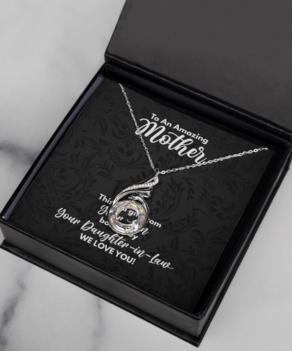 Mother-In-Law Necklace - Funny Gift for Mother-In-Law - MIL Jewelry from Son Bought by Daughter-In-Law