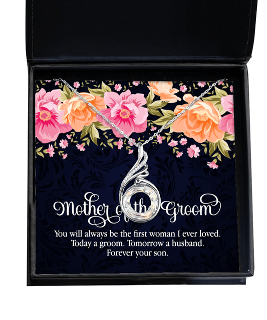 Mother of the Groom Gifts - Forever Your Son - Phoenix Necklace for Wedding - Jewelry Gift for Mom on Wedding Day