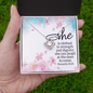 Motivational Proverbs 31:25 Necklace - Gift for Daughter, Wife, Sister - Christian Gift for Friend
