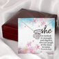 Motivational Proverbs 31:25 Necklace - Gift for Daughter, Wife, Sister - Christian Gift for Friend