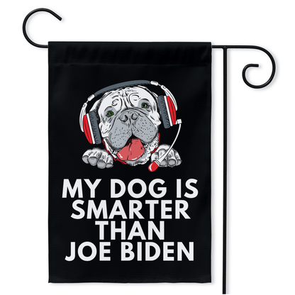 My Bull Mastiff Is Smarter Than Joe Biden (Yard Flags) Funny Gift For Anti Biden, Biden Sucks, Republican Dog Lovers 18.325x27 inch