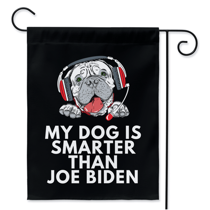 My Bull Mastiff Is Smarter Than Joe Biden (Yard Flags) Funny Gift For Anti Biden, Biden Sucks, Republican Dog Lovers 24.5x32.125 inch