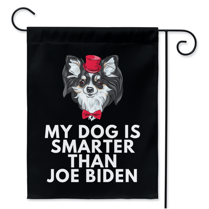 My Chihuahua Is Smarter Than Joe Biden (Yard Flags) Funny Gift For Anti Biden, Biden Sucks, Republican Dog Lover 24.5x32.125 inch