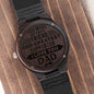 My First Friend Gift for Dad Engraved Wooden Watch - Father's Day Gift - Dad Christmas Birthday Wedding Gift