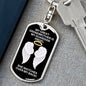 My Great-Grandmother Is My Guardian Angel Dog Tag Keychain - Watches Over My Back - Memorial Gift, Loss, Death, Sympathy Gift