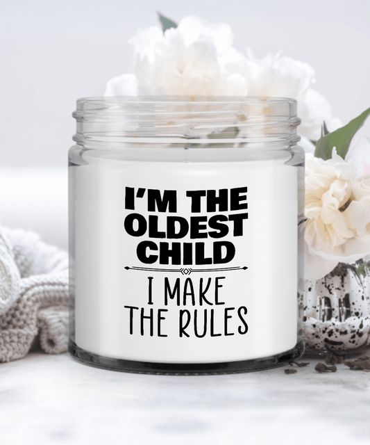 Oldest Child Candle Funny Gift for Older Brother Sister Sibling Candle