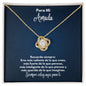 Para Mi Amada Collar - To My Sweetheart en Español - Recuerda Siempre - Graduación Motivacional, Boda o Regalo de Cumpleaños 18K Yellow Gold Finish / Standard Box