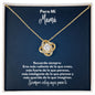 Para Mi Mamá Collar - To My Mom en Español - Recuerda Siempre - Graduación Motivacional, Boda o Regalo de Cumpleaños 18K Yellow Gold Finish / Standard Box