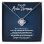 Para Mi Media Hermana Collar - To My Half Sister en Español - Recuerda Siempre - Graduación Motivacional, Boda o Regalo de Cumpleaños 14K White Gold Finish / Standard Box