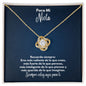 Para Mi Nieta Collar - To My Granddaughter en Español - Recuerda Siempre - Graduación Motivacional, Boda o Regalo de Cumpleaños 18K Yellow Gold Finish / Standard Box