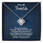 Para Mi Prometida Collar - To My Fiancee en Español - Recuerda Siempre - Graduación Motivacional, Boda o Regalo de Cumpleaños 14K White Gold Finish / Standard Box