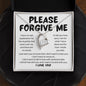Please Forgive Me Necklace - I'm Sorry Apology Gift - I Apologize Forgive Me - Forever Love Forgiveness Jewelry