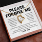 Please Forgive Me Necklace - I'm Sorry Apology Gift - I Apologize Forgive Me - Forever Love Forgiveness Jewelry