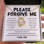 Please Forgive Me Necklace - I'm Sorry Apology Gift - I Apologize Forgive Me - Forever Love Forgiveness Jewelry