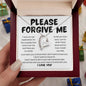 Please Forgive Me Necklace - I'm Sorry Apology Gift - I Apologize Forgive Me - Forever Love Forgiveness Jewelry
