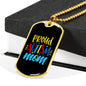 Proud Autism Mom - Autism Awareness Dog Tag Necklace