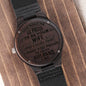 Proud to Be Your Wife Engraved Wooden Watch - Gift for Husband - Gift from Wife - Anniversary, Wedding, Valentine's Day, Birthday Gift