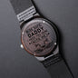 Ride Safe Daddy Engraved Wooden Watch - Biker Dad Gift - Gift for Dad - Father's Day Gift - Motorcycle Christmas, Birthday Gift