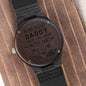 Ride Safe Daddy Engraved Wooden Watch - Biker Dad Gift - Gift for Dad - Father's Day Gift - Motorcycle Christmas, Birthday Gift