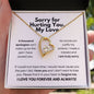 Sorry for Hurting You, My Love Necklace - Apology Gift - I Apologize Forgive Me - Forever Love Forgiveness Jewelry